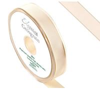 ELEGANZA Premium Quality Grosgrain Ribbon, Satin, Ivory, 11 x 11 x 2 cm