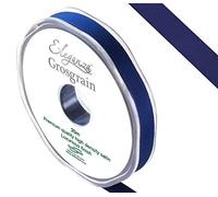 ELEGANZA Premium Quality Grosgrain Ribbon, Satin, Midnight Blue, 11 x 11 x 1 cm