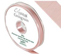 ELEGANZA Premium Quality Grosgrain Ribbon, Satin, Rose Gold, 11 x 11 x 1 cm