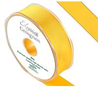 ELEGANZA Premium Quality Grosgrain Ribbon, Satin, Yellow, 11 x 11 x 3 cm