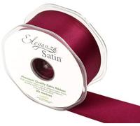 Eleganza Premium Quality Ribbon, Satin, Burgundy, 11 x 11 x 4 cm