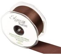 ELEGANZA Premium Quality Ribbon, Satin, Chocolate, 11 x 11 x 4 cm