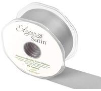 Eleganza Premium Quality Ribbon, Satin, Silver, 11 x 11 x 4 cm