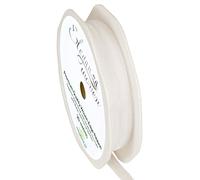 Eleganza Premium Quality Woven Edge Ribbon, White, 11 x 11 x 1 cm