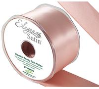 Eleganza Satin Ribbon, Rose Gold, 50mm x 20m