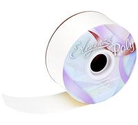 Eleganza Waterproof Poly Ribbon, Ivory, 50 mm x 91 m