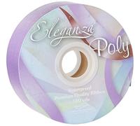 Eleganza Waterproof Poly Ribbon, Lavender, 50 mm x 91 m