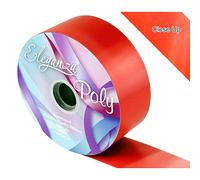 Eleganza Waterproof Poly Ribbon, Red, 50 mm x 91 m