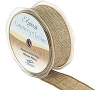 Eleganza Wired Country Hessian 38mm x 10m Natural No.02, Beige