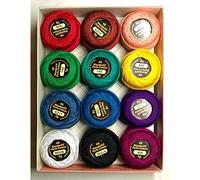 Eleganza Wonderfil #8 Perle Cotton Embroidery Thread Sampler Collection, Kaleidoscope