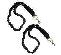 Elegaperma 2Pcs Scrunchie Lanyard, Retractable Stretchy Lanyard, Cute Neck Teacher Lanyards, Lanyards with Retractable Reel with Clip for Keys, ID Card