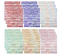 Elegaperma 3600 Pcs Stick on Letters,0.5 Inch Glitter Alphabet Stickers