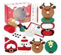 Elegauit Adorable Crochet Kit with Ergonomic Hooks, Premium Yarn, Storage Organizer Case - Complete Starter Set for Beginner to Advanced Crafters