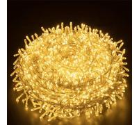 Elegear Christmas String Lights 2000 LED 50M Warm White Christmas Lights Mains Powered, 8 Modes IP44 Outdoor Cluster Fairy Light for Xmas Tree Wedding Home Party Garden Indoor Outdoor Decoration