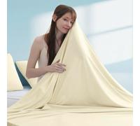 Elegear Cooling Blanket, Arc-Chill 3.0 Summer Blanket Q-Max 0.5 Cooling Sheets for Night Sweats and Hot Sleeper Soft Lightweight Thin Cold Throw for Bed Sofa Travel, Twin/Double, 150x200cm, Beige
