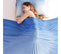 Elegear Cooling Blanket for Night Sweats, Q-Max 0.5 Arc-Chill 3.0 Cool Fiber Summer Throw for Bed Sofa Chair Travel Adult Kids Hot Sleeper, Comfort, Lightweight, Twin/Double, 150x200cm, Gradient Blue