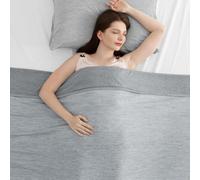 Elegear Cooling Blanket for Night Sweats, Q-Max 0.5 Arc-Chill 3.0 Cool Fiber Summer Throw for Bed Sofa Chair Travel Adult Kids Hot Sleeper, Comfort, Lightweight, Super King Size, 220x240cm, Gray