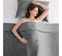 Elegear Cooling Blanket for Night Sweats, Q-Max 0.5 Arc-Chill 3.0 Cool Fiber Summer Throw for Bed Sofa Chair Travel Adult Kids Hot Sleeper, Comfort, Lightweight, Double/King Size, 200x220cm, Black