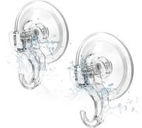 Elegear Suction Hooks for Bathroom, 3Kg Heavy Duty Plastic Strong Vacuum Suctio