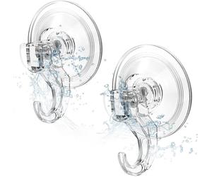 Elegear Suction Hooks for Bathroom, 3Kg Heavy Duty Plastic Strong Vacuum Suctio