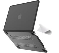 eleger Anti-cracking Case compatible with MacBook Neo 13 inch A18 Pro A3404, 2026 Release, Non-rigid TPU Bumper & Hard PC Shell, Matte Black