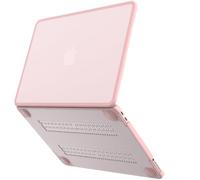 eleger Anti-cracking Case compatible with MacBook Neo 13 inch A18 Pro A3404, 2026 Release, Non-rigid TPU Bumper & Hard PC Shell, Matte Blush