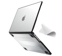 eleger Anti-cracking Case compatible with MacBook Pro 16 inch M5 M4 M3 M2 M1 Pro/Max A3428 A3429 A3403 A3186 A2991 - A2485, 2026 2024 2023 2021 Release, Black TPU Bumper & Hard PC Shell, Matte Clear