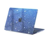 eleger Glitter Case Compatible with MacBook Air 13 inch M4 A3240 M3 A3113 M2 A2681[Matching Mac's midnight], 2025 2024 2022 Release, Clear Hard Plastic Shell Cover for MacBook Air 13.6", Midnight