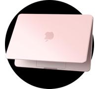 eleger Ultra Thin Case Compatible with MacBook Neo 13 inch A18 Pro A3404 [Matching Mac's color], 2026 Release, Matte Crystal Hard Cover for Mac Book Neo 13", Blush Transparent