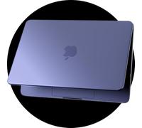 eleger Ultra Thin Case Compatible with MacBook Neo 13 inch A18 Pro A3404 [Matching Mac's color], 2026 Release, Matte Crystal Hard Cover for Mac Book Neo 13", Indigo Transparent