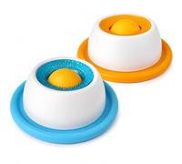 ELEGHT 2 Pcs Pet Lick Bowl, Licking Ball for Dogs and Cat, Anti-Slip Slow Feeder Dog Bowl, Interactive Slow Feeder Lick Toy for Calming Healthy Anxieties Relief