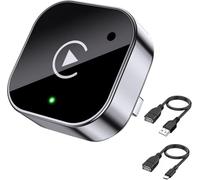 ELEGIVA 2026 Upgrade 2-in-1 Wireless CarPlay Adapter - Wired to Wireless CarPlay & Android Auto Dongle, 5GHz Wi-Fi & BT 5.4, Plug & Play USB/Type-C Car Adapter for iPhone & Android