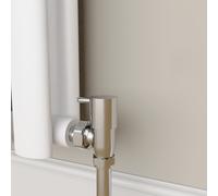 Elego Chrome Modern Manual Angled Radiator Valves (pair)