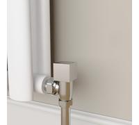 Elego Chrome Modern Manual Angled Radiator Valves (pair)