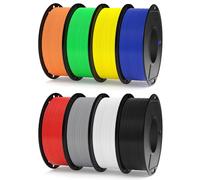ELEGOO 250g Rapid PLA Plus Filament 1.75mm Bundle, 8 Colours PLA+ 3D Printer Filament 600 mm/s High Speed Printing, Dimensional Accuracy +/- 0.02 mm 8 Pack 250g Spool