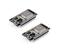 ELEGOO 2PCS ESP-32 Development Board Micro-USB Compatible with Arduino IDE | 2.4GHz Dual Mode WiFi+Bluetooth Dual Core Microcontroller, Support MicroPython, NodeMCU, AP/STA/AP+STA, CP2102 Chip
