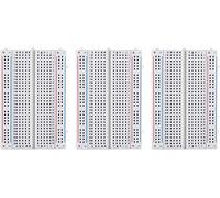 ELEGOO 3PCS 400 Points Breadboard Kit Solderless Breadboards Prototype Boards for Arduino Proto Shield Distribution Connecting Blocks