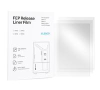 ELEGOO 3PCS FEP Release Film for Mars 4/5 / 5 Ultra LCD 3D Printer with 95% Light Transmittance, 206 * 146mm, 0.15mm Thickness