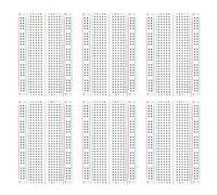 ELEGOO 6PCS 400 Points Breadboard Kit Solderless Breadboards for Arduino Project Small Bread Board Electronics for Circuits PCB Prototype Board