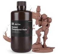 ELEGOO 8K 3D Printer Resin, Standard Photopolymer Resin 405nm UV-Curing Resin, Best for 8K/9K/12K 3D Printer Red Clay