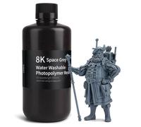 Elegoo 8K Resin Water Washable 1000g, UV 405nm Resin for Saturn 2 LCD 3D Printer Photopolymer Rapid Curing