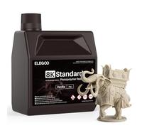 ELEGOO 8K Standard Photopolymer 3D Printer Resin 405nm UV-Curing Resin Best for Saturn 2 8K LCD 3D Printer Vanilla 2KG