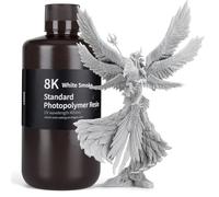 ELEGOO 8K Standard Photopolymer 3D Printer Resin 405nm UV-Curing Resin Best for Saturn Mars 8K/12K/14K/16K LCD 3D Printer White Smoke 1000G