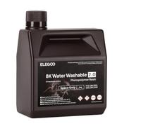 ELEGOO 8K Water Washable 3D Printer Resin 2.0, Fast Curing Photopolymer Resin for Saturn Mars 8K/12K/14K/16K LCD DLP SLA Resin 3D Printers, 405nm UV Curing 3D Printing Liquid, Space Grey 2000g