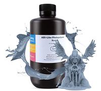 ELEGOO ABS Like 3D Printer Resin, 405nm UV-Curing LCD Resin High Precision Fast Curing Non-Brittle Standard Photopolymer Resin for LCD Printer Printing Grey 1000G