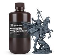ELEGOO ABS-Like Resin 3.0 8K Resin, 405nm UV-Curing 3D Printer Resin Best for 8K/9K/12K/14K/16K LCD 3D Printer Space Gray 1KG