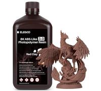 ELEGOO ABS-Like Resin 3.0 8K Resin, 405nm UV-Curing 3D Printer Resin Best for 8K/9K/12K/14K LCD 3D Printer Red Clay 2KG