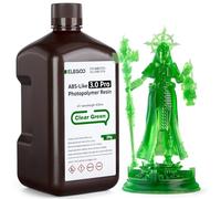 ELEGOO ABS-Like Resin 3.0 Pro, Higher Scratch-Resistance 3D Printing Photopolymer Resin, 405nm UV Resin for MSLA/DLP/LCD Printers Fast Curing High Precision Non-Brittle, Clear Green 2KG