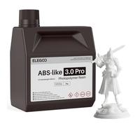 ELEGOO ABS-Like Resin 3.0 Pro, Higher Scratch-Resistance 3D Printing Photopolymer Resin, 405nm UV Resin for MSLA/DLP/LCD Printers Fast Curing High Precision Non-Brittle, White 2KG