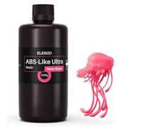 ELEGOO ABS-Like Ultra Resin with Extra Strength and Toughness, Compatible with MSLA/DLP/LCD Resin 3D Printer, Perfect 3D Printer Resin for Tool Application, Neon-Peach 1000g